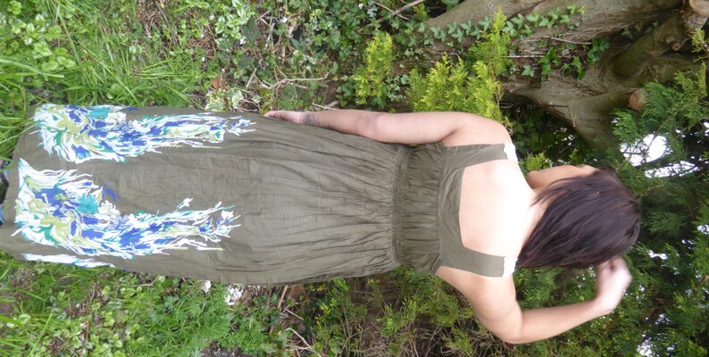 Boho Dress in green Maxi Dress Summer Dress Fae Dress