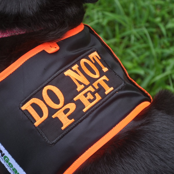 DO NOT PET Dog Vest, Do Not Pet Dog Harness, Blind Dog Vest, Nervous Dog Vest, Dog Vests With Sign, Dog Vest Harness, Dog Vest Service