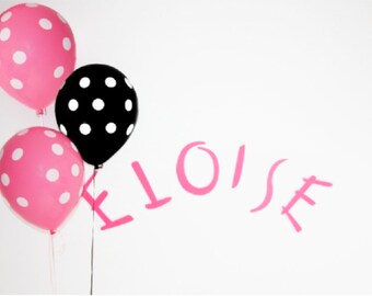Instant Download Large Eloise Name Backdrop - Eloise Font