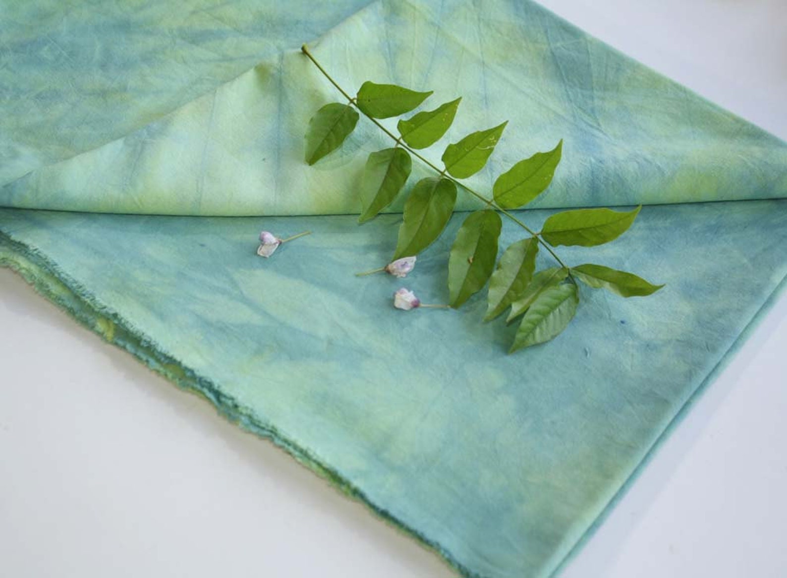 Green Shibori Tablecloth Artisan Tiedye Tablecloth 1.50 X Etsy