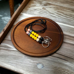 Silikon Perlen Schlüsselband für Ausweise, ID-Tags, Ausweishalter, Schlüsselanhänger und Karabiner