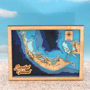 Sanibel Island Layered Map