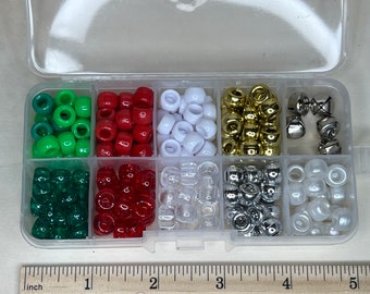 Christmas Bead box - Pony Beads