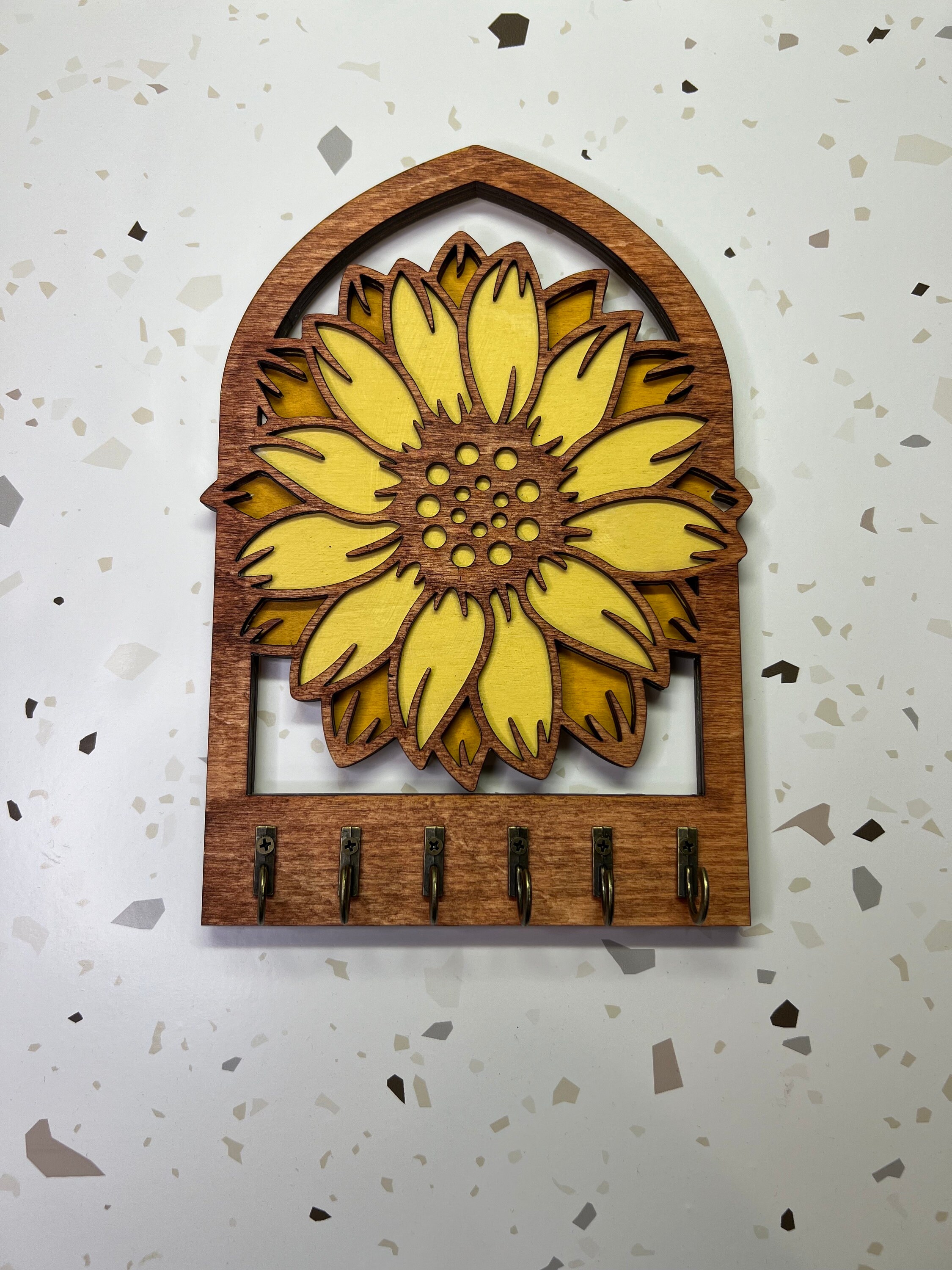 Sunflower Key Holder - Etsy