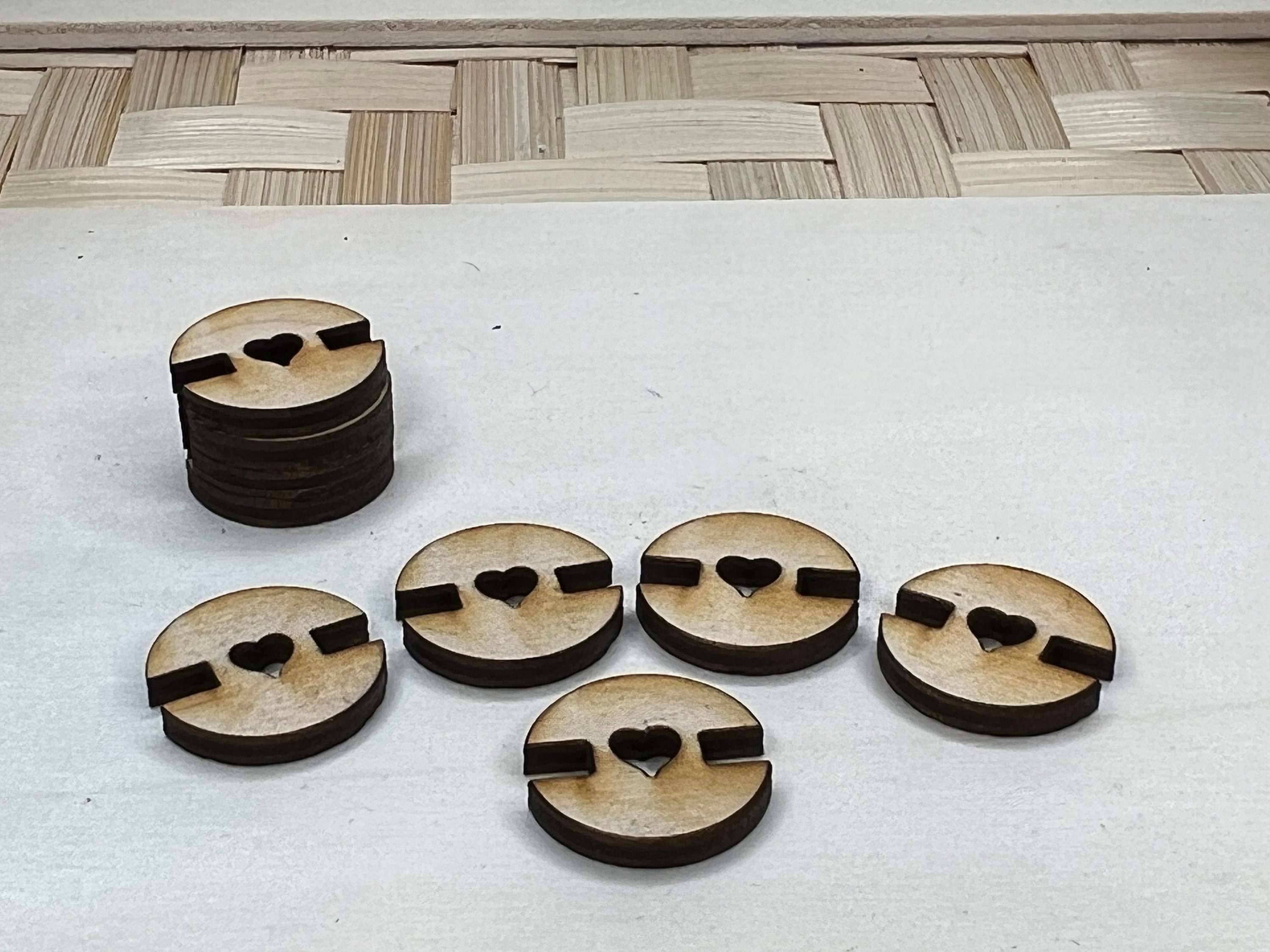 Custom Wood Pom Pom Hat Buttons - Side Slot