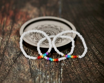 Beaded Rainbow Bracelet