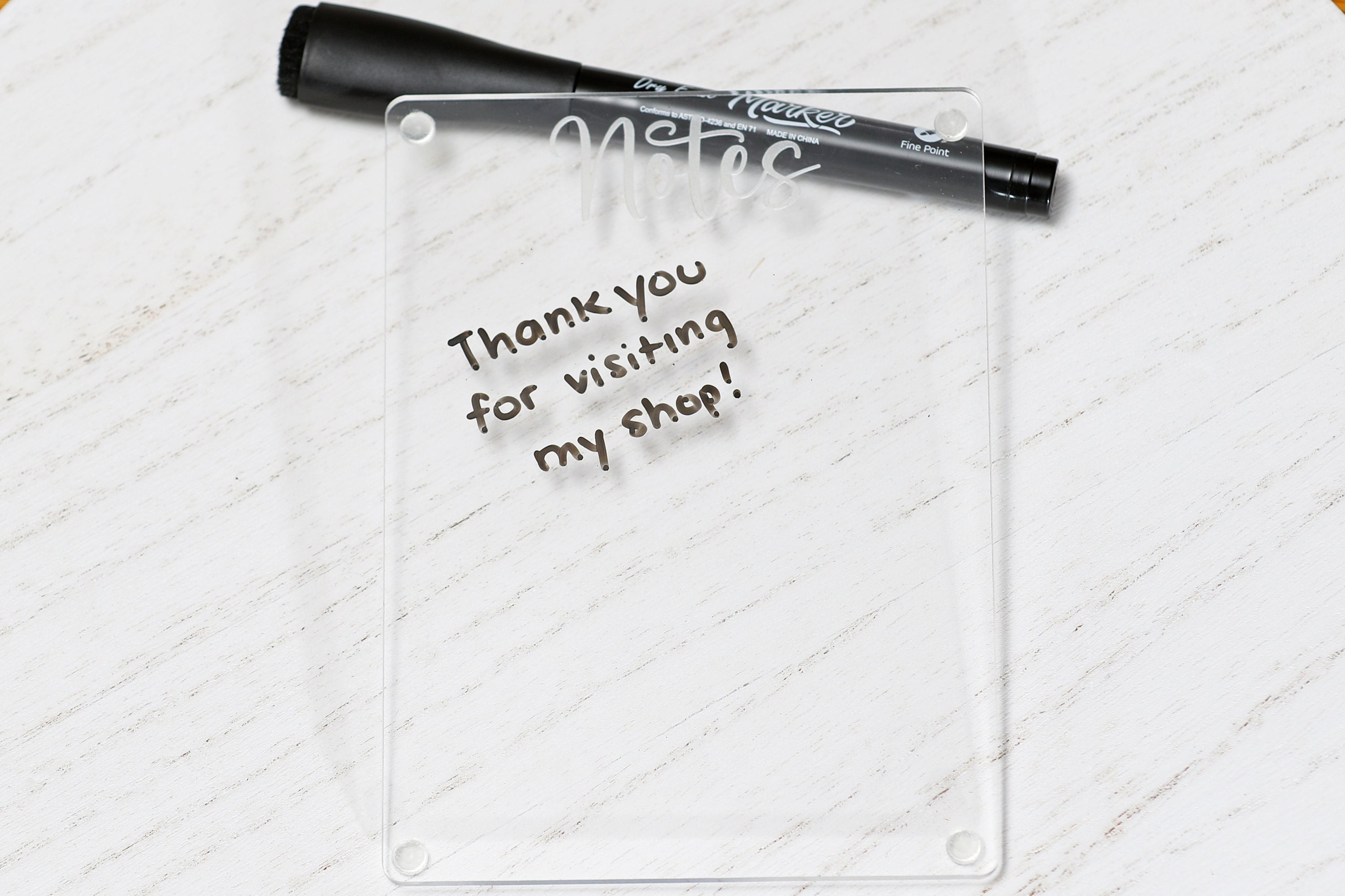 Personalized Acrylic Notepad: Dry Erase To-do List - Etsy