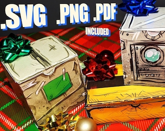 DIY Printable Gift Boxes - | 4 styles | Party Favors | INSTANT DOWNLOAD pdf svg png