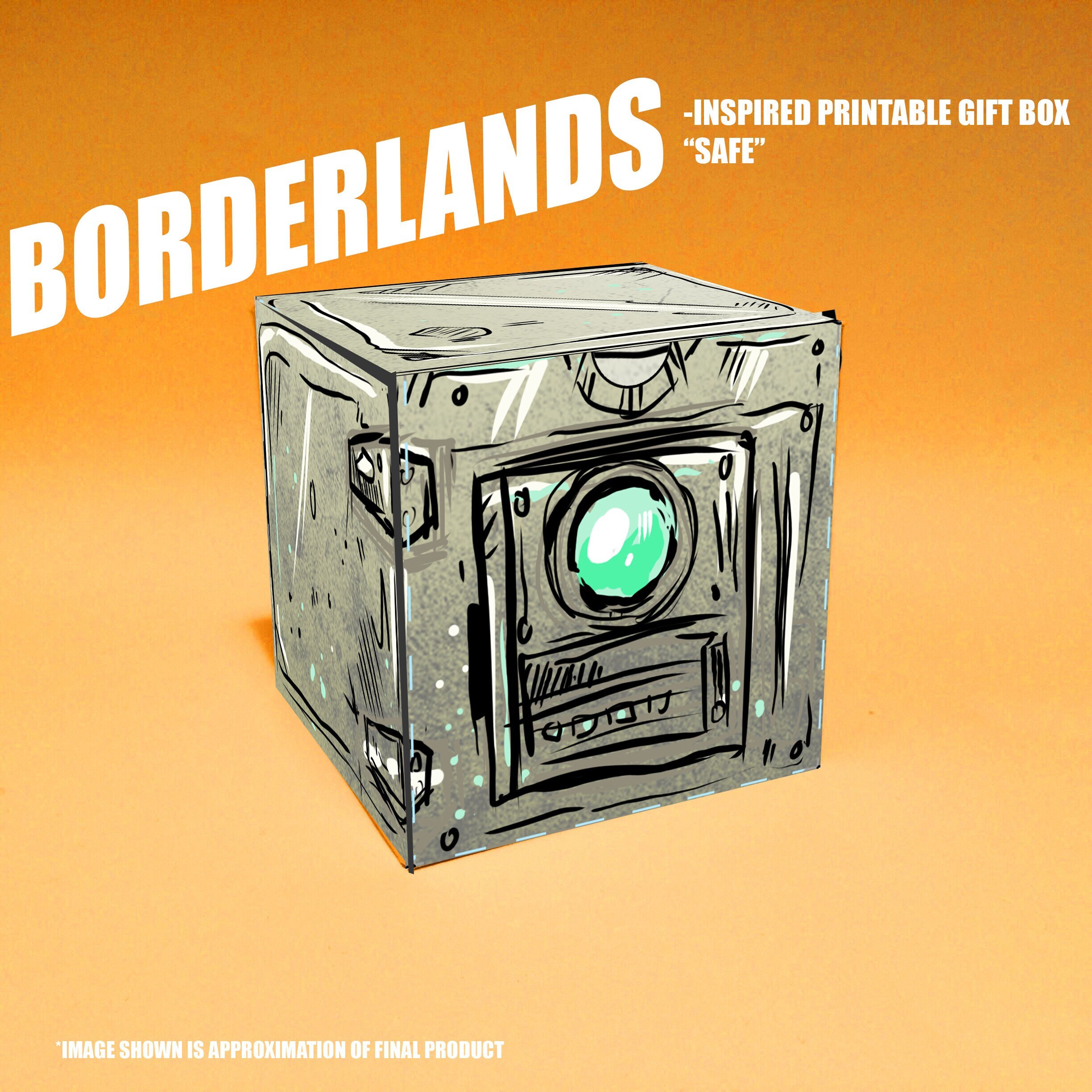 DIY Printable money Safe Gift Box Easy Party Etsy