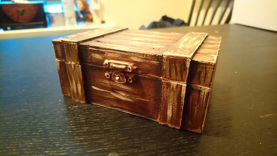mini wooden chest