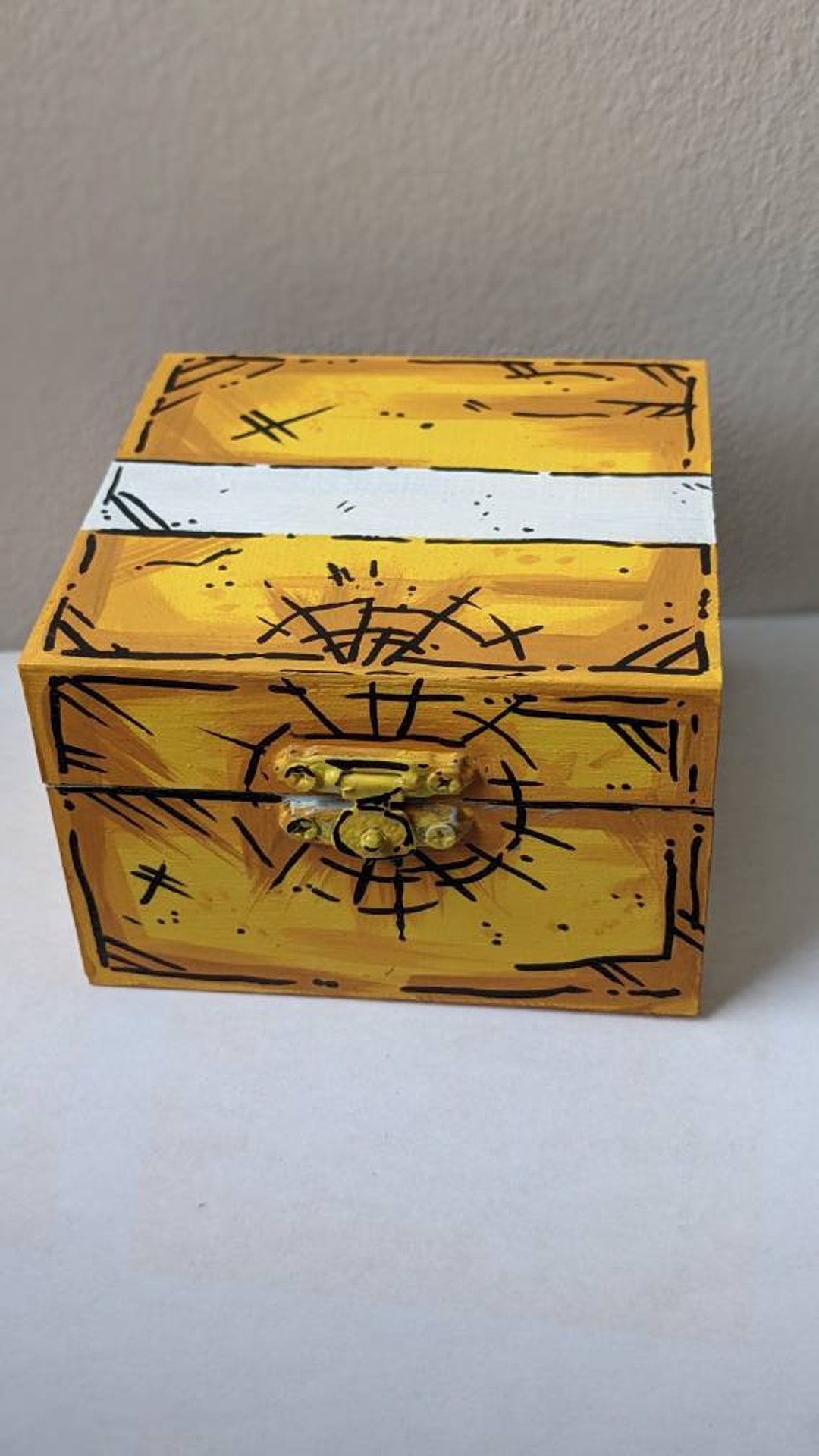 Yellow Cel Shaded Engagement Ring Box Comic Book Style Mini Etsy