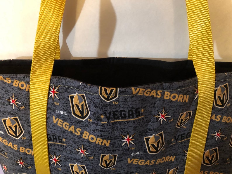 Vegas Born Golden Knights Tote Bag