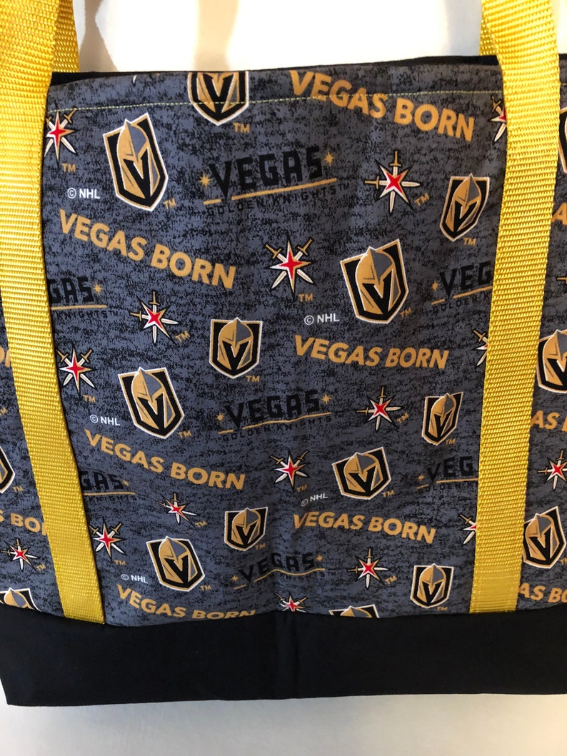 Vegas Born Golden Knights Tote Bag