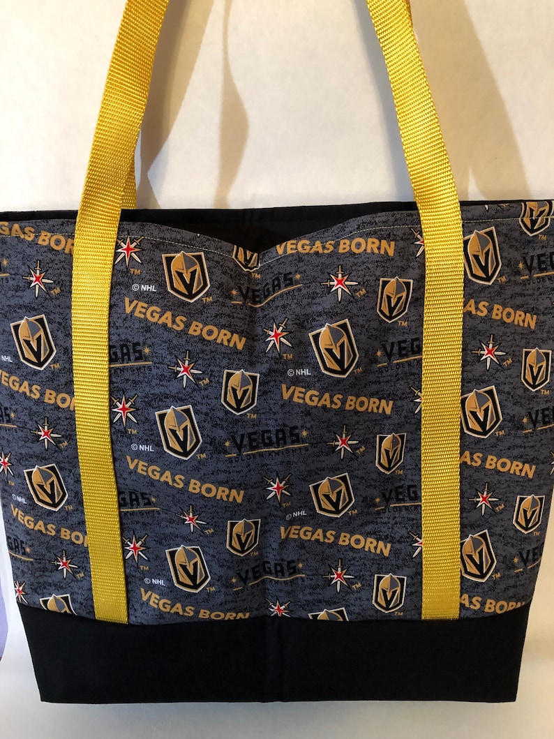 Vegas Born Golden Knights Tote Bag