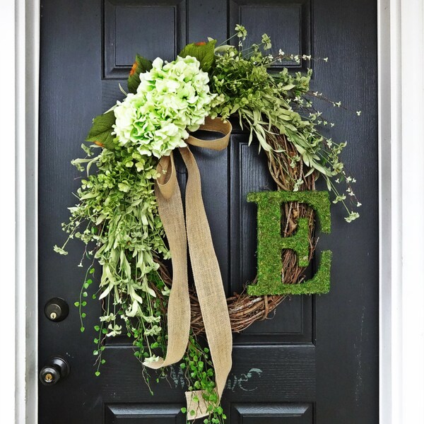 French Door Wreath Etsy