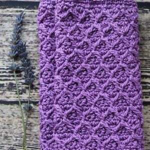 Crochet Washcloth Set/Baby Washcloth Purple/Hostess Gift/Stocking Stuffer/Gift for Her/Gift for Mom/Crochet Dishcloth Set/Handmade Washcloth image 3