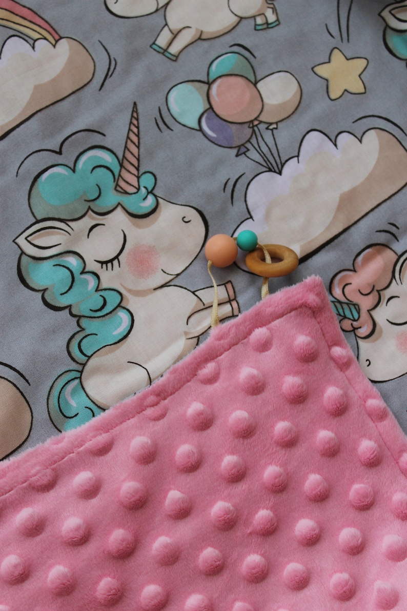Unicorn Pink Minky Baby Blanket/unicorn Baby Blanket/unicorn Etsy