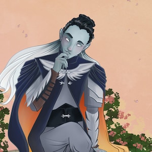 Bard at rest - Dorian Storm Critical Role Print - Available in A4, A5 or A6