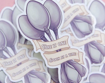 One Spoon at a Time Sticker