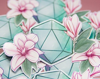 Pegatina Magnolia D20 DnD