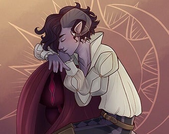 Mollymauk - Critical Role  print - Available in A4, A5 or A6