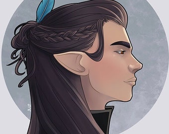 Vax'ildan - Critical Role print - Available in A4, A5 or A6