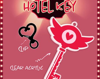 Llave de hotel - Hazbin Hotel - Llavero acrílico de doble cara