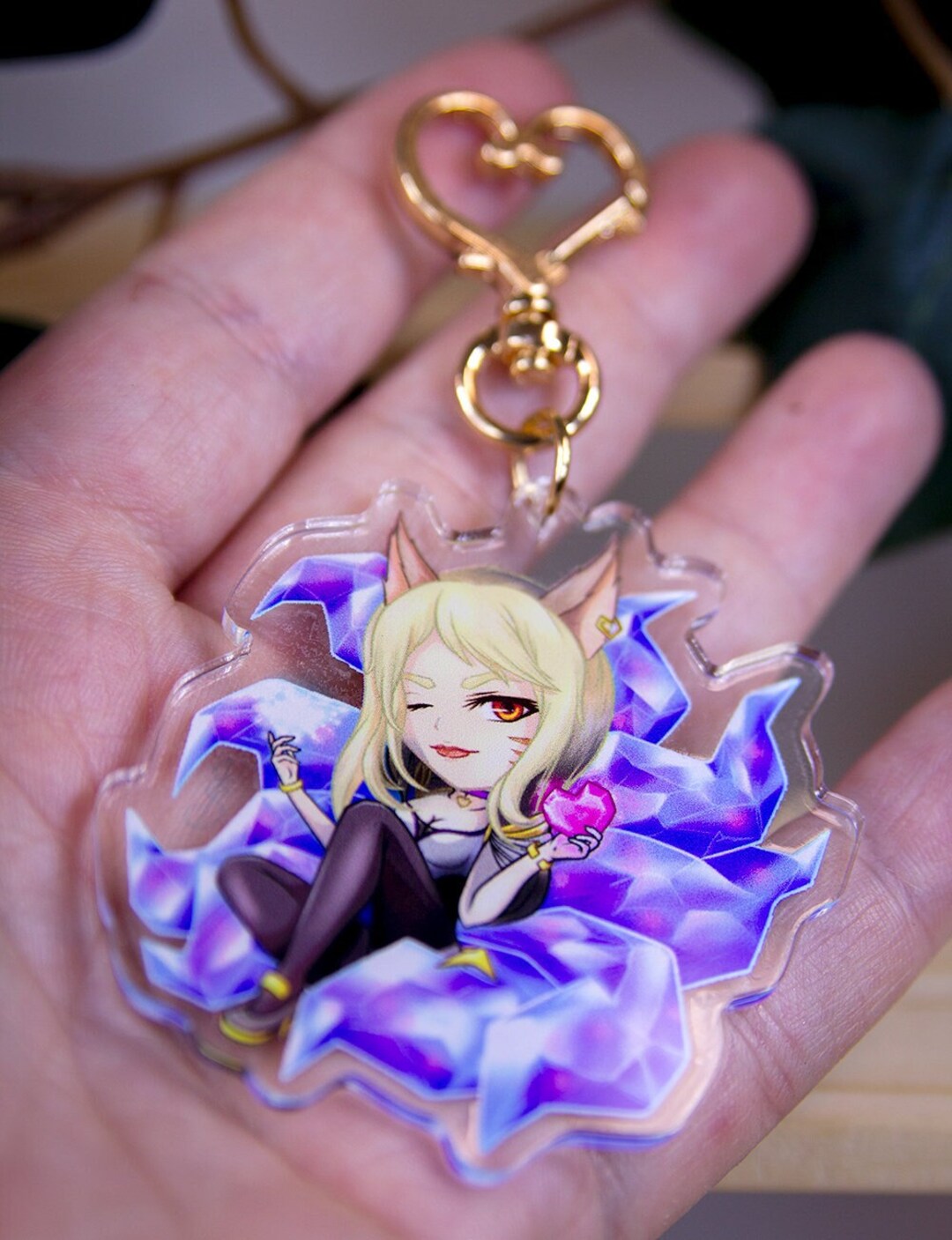 K/DA Chibi POP/STARS Ahri Acrylic Charm - Etsy