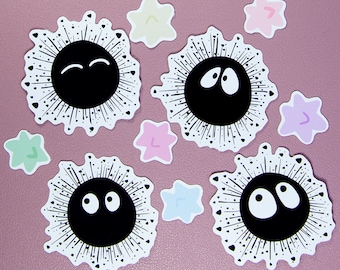 Juego de pegatinas de Sprite de hollín