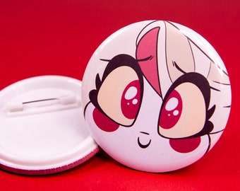 Hazbin Hotel - Expresiones de Charlie - Insignias de botón jumbo de 58 mm