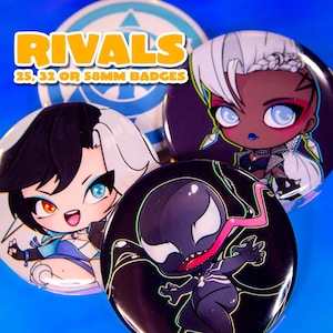 Choose your Hero! - Rivals Button Badge - 25, 32 & 58mm!