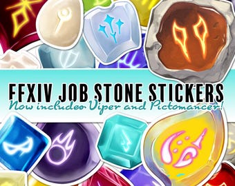 Final Fantasy XIV Job Crystal Stickers