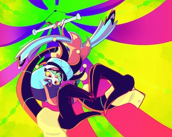 fizzarolli - Impresión de fanart de Helluva Boss - Disponible en A4, A5 o A6