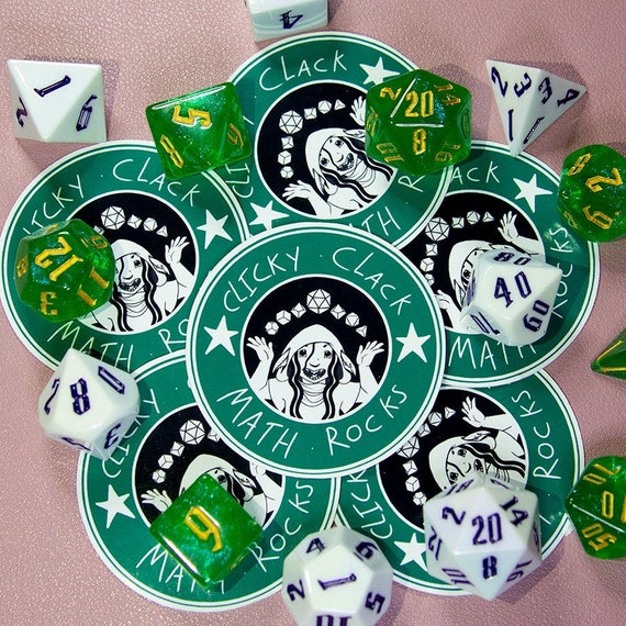 Clicky Clack Math Rocks Goblin Dnd Sticker - Etsy