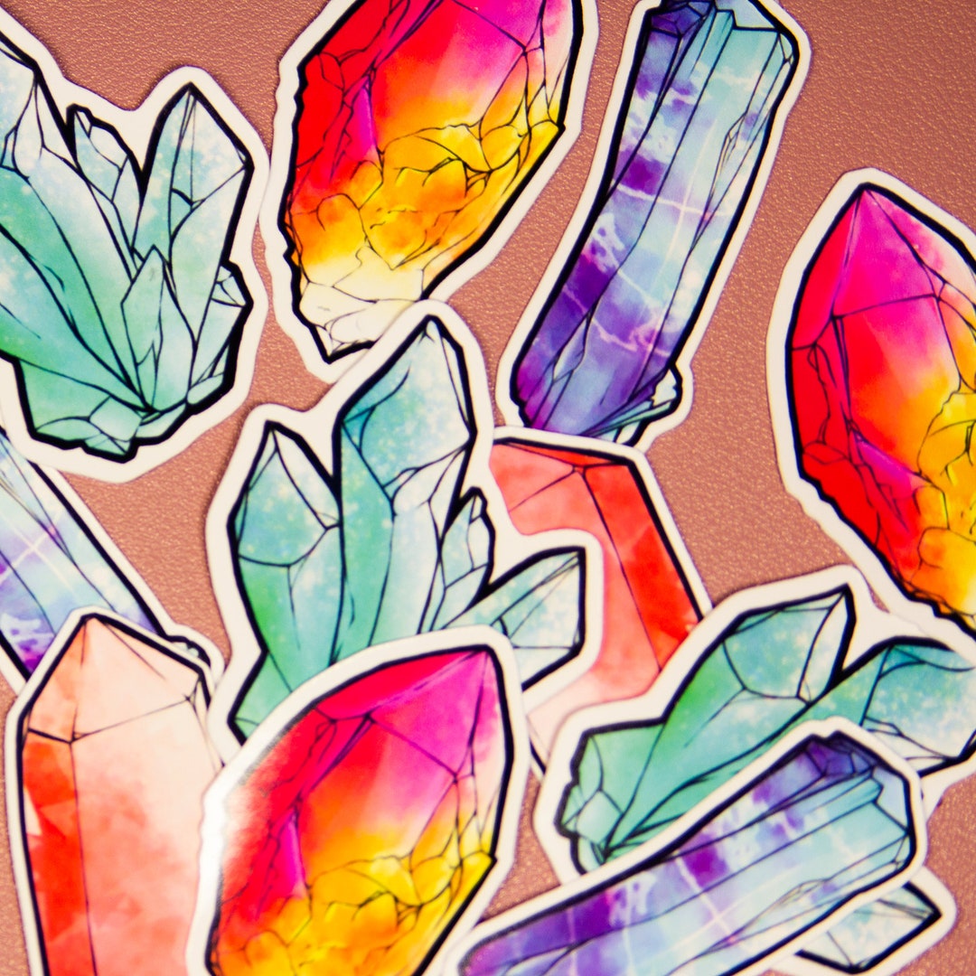 Crystal Light Sticker Crystal Sticker Set - Etsy
