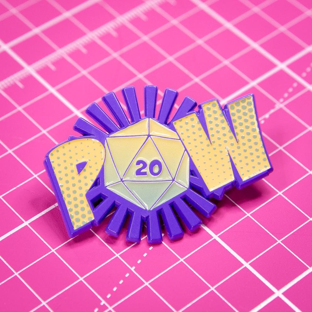 POW! D20 Enamel Pin - Etsy