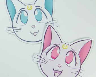 Moon Kitties Artemis and Luna Stickers