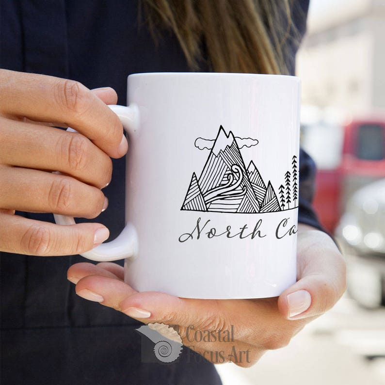 Coffee Mug North Carolina coffee gifts original art mug Etsy