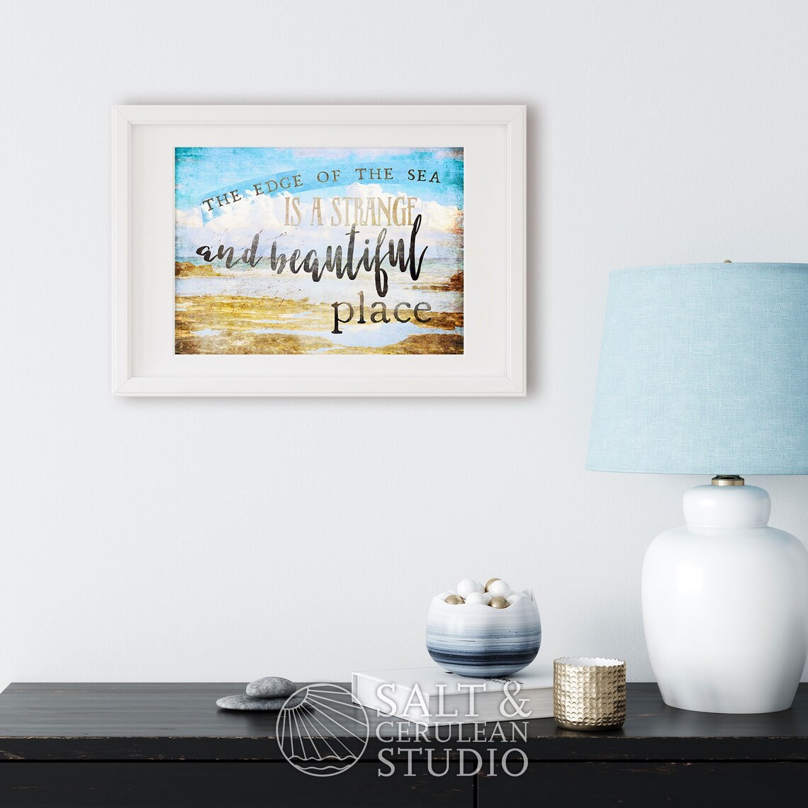 Coastal Wall Art Beachy Home Decor Beach Quotes Wall Decor - Etsy