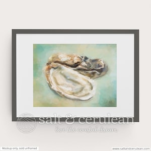 Delicious Oyster and Half Shell Painting Art Print