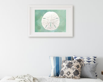 Sand Dollar Wall Art, Coastal Art, Sea Shell Art, Art Prints, Coastal Wall Decor, beach cottage, coastal living, housewarming gift