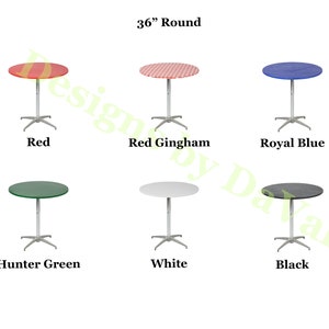 Kwik Covers Fits 36&quot; Round Fitted Plastic Table Cover, Party Tablecloths