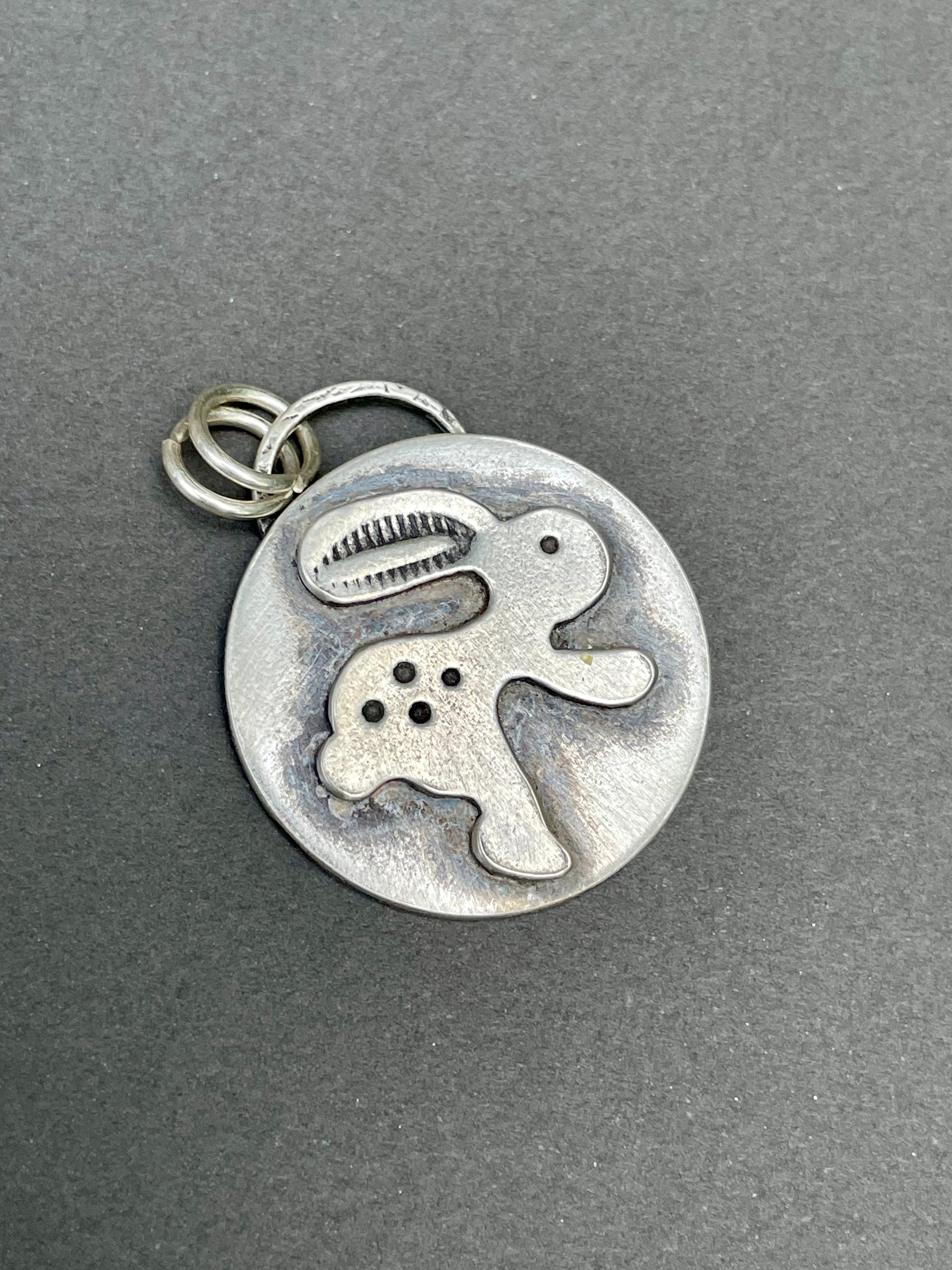 男の子向けプレゼント集結 Rabbit Stylized Sterling Pendant Silver Sterling Pendant . その他