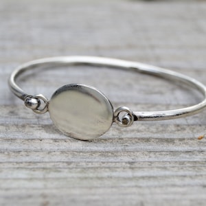 Vintage Bangle Sterling Silver Cuff Bracelet