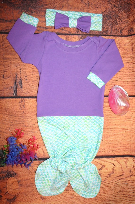baby gown that ties at the bottom