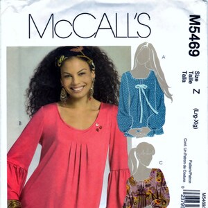 McCalls 5469 Sewing Craft Pattern Misses Miss Petite Tunics image 5