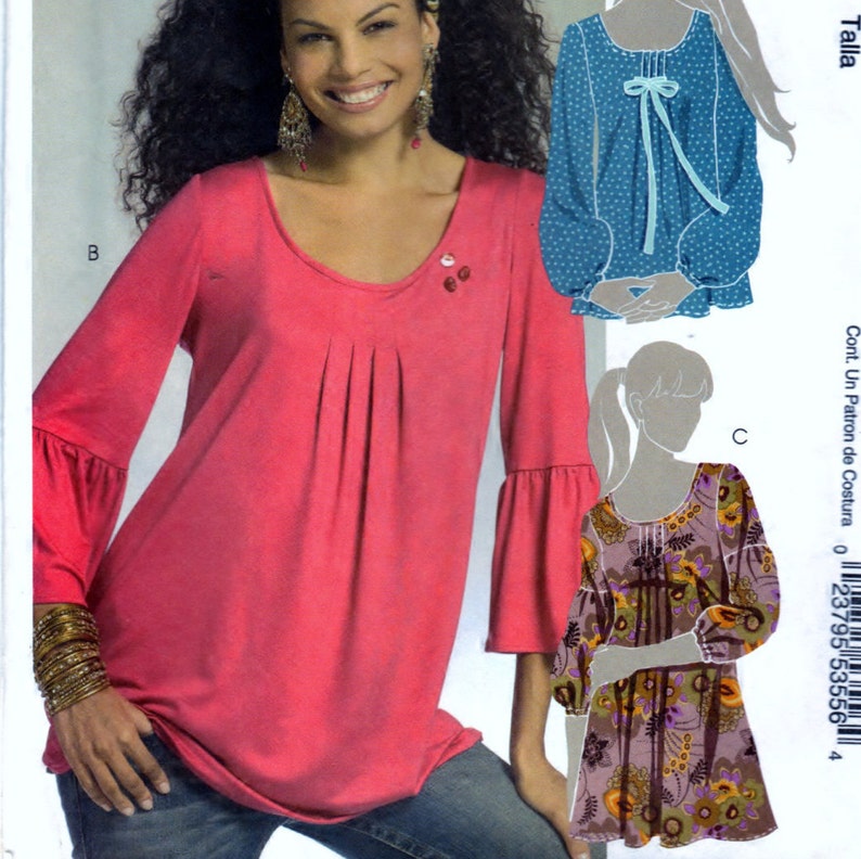 McCalls 5469 Sewing Craft Pattern Misses Miss Petite Tunics image 1