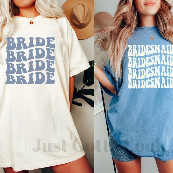 Custom Retro Bridal Party Shirt, Comfort Colors, Bachelorette Shirts, Bride Bridesmaids Shirt, Groovy Bachelorette Party Tee, Bachelorette