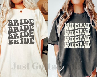 Custom Retro Bridal Party Shirt, Comfort Colors, Bachelorette Shirts, Bride Bridesmaids Shirt, Groovy Bachelorette Party Tee, Bachelorette