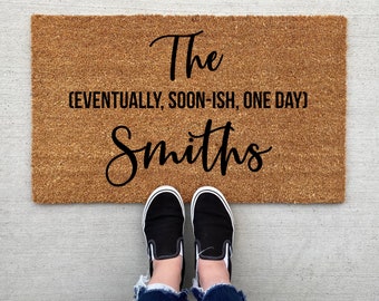 Eventually Soonish One Day Doormat, home decor, custom doormat, welcome mat, housewarming, front door mat, welcome doormat, world's best